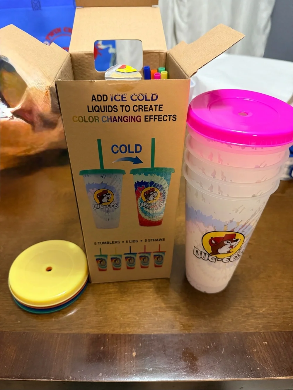 Neon Travel Tumbler - Assorted Colors (Blue, Green, Orange, Yellow, Pink)